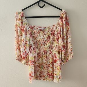 Collective Concepts Multicolor Floral Blouse